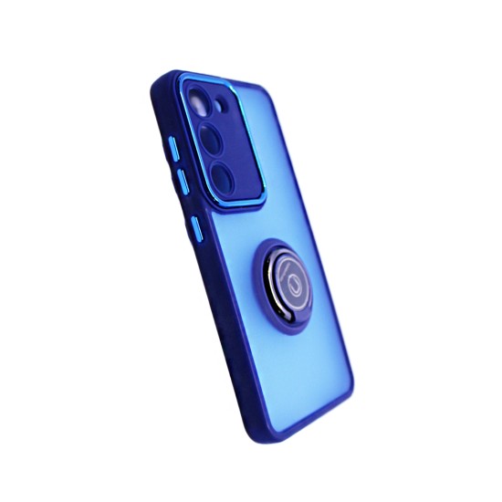 Case with Support Ring for Samsung Galaxy S23 Smoked Blue